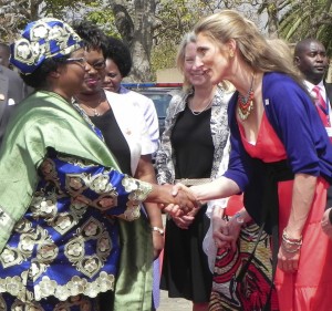 VBK and Joyce Banda at program launch
