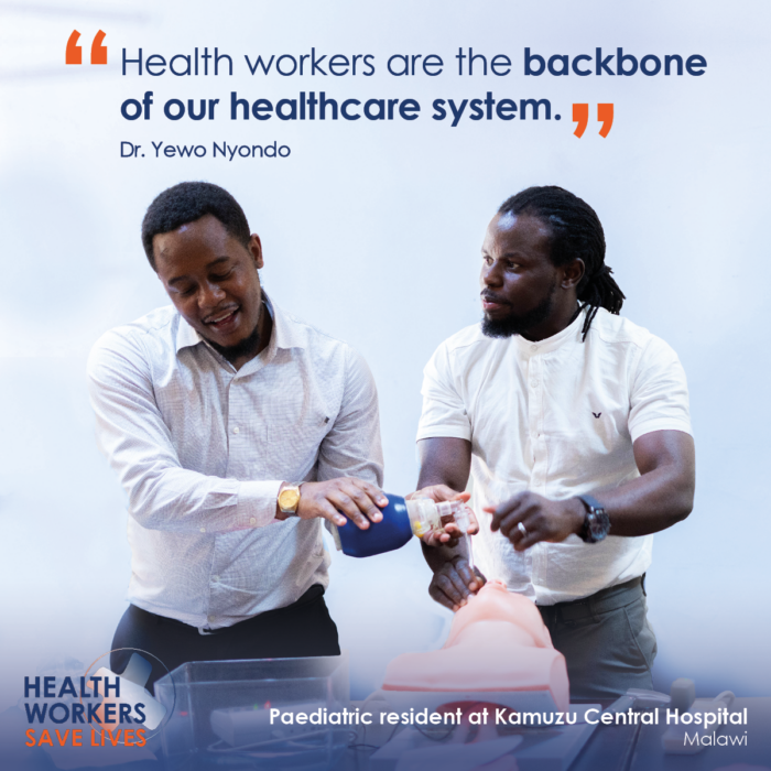 “Health workers are the backbone of our healthcare system."