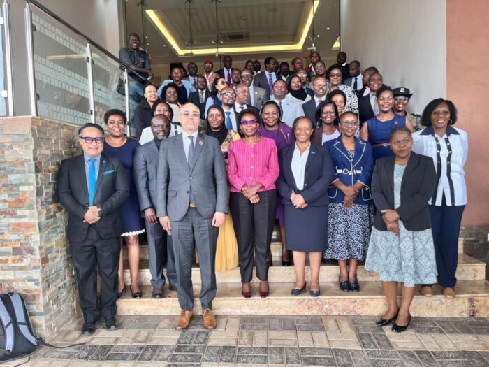 A photo of the partners involved in the development of the Uganda National Health Compact following the consultation meeting.